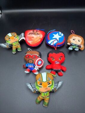 McDonald's Lot of 7 Happy Meal Plush Mixed Toys Captain America Movies Toys Misc